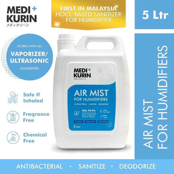 MEDI+KURIN HOCl Air Mist For Humidifiers 5 Litre