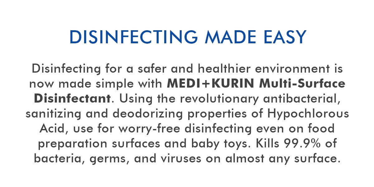 MEDI+KURIN HOCl Multi-Surface Disinfectant Spray