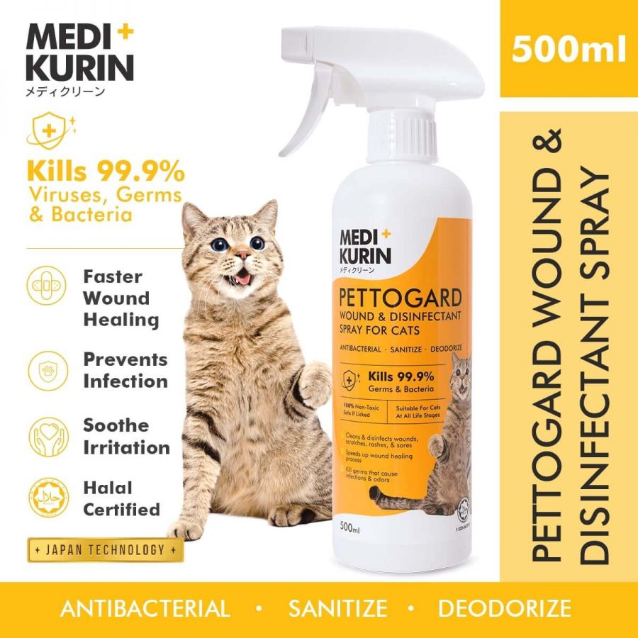MEDI+KURIN HOCl PettoGard For Cats 500ml